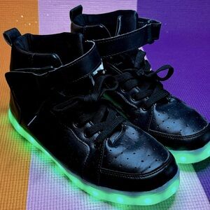 Black Hip Hop light up shoes
